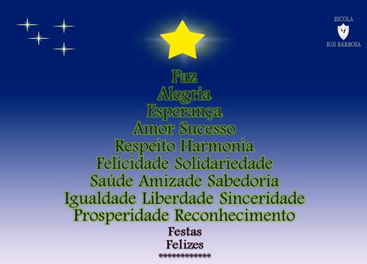 Feliz Natal e um Ano Novo repleto de sucesso e felicidade!